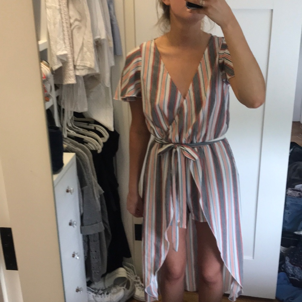 Striped romper/dress